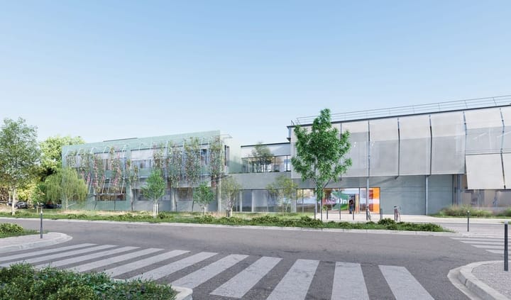 Autre esquisse, vue aérienne — Grand Angle Architecture, perspective 3D par Koja Studio