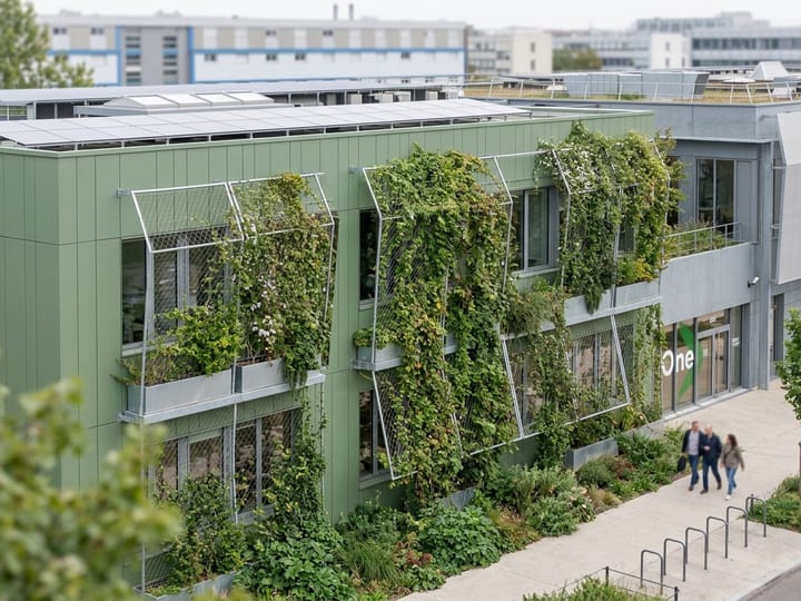 Centre de recherche et universitaire — Grand Angle Architecture · Lyon · 2024, perspective 3D par Koja Studio