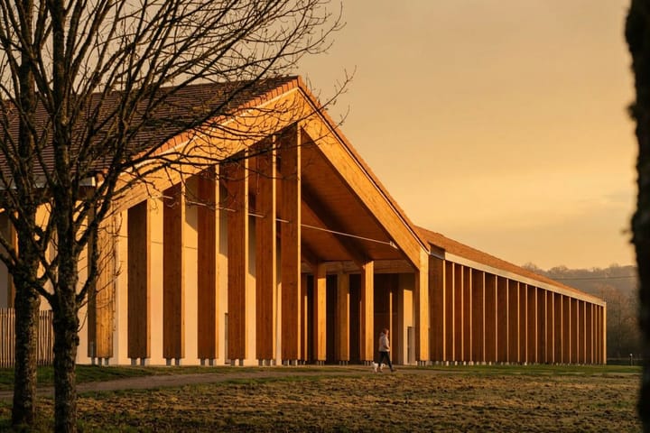 Centre aquatique et spa — Studio T · Suisse · Projet lauréat · 2025, perspective 3D par Koja Studio