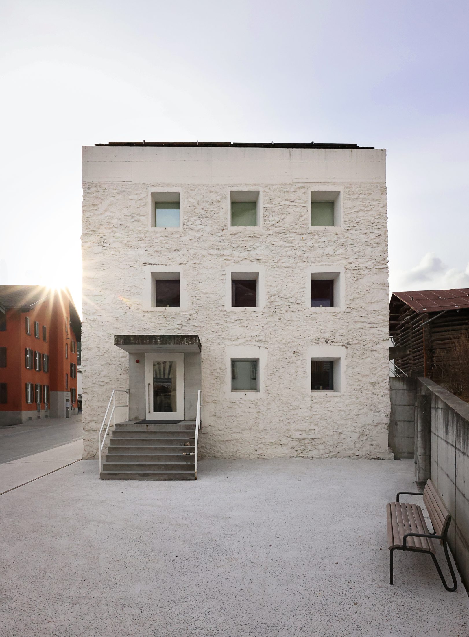 La Maison Jaune — Rudolf Olgiati, Flims, Suisse — photographie Koja Studio, vue 1