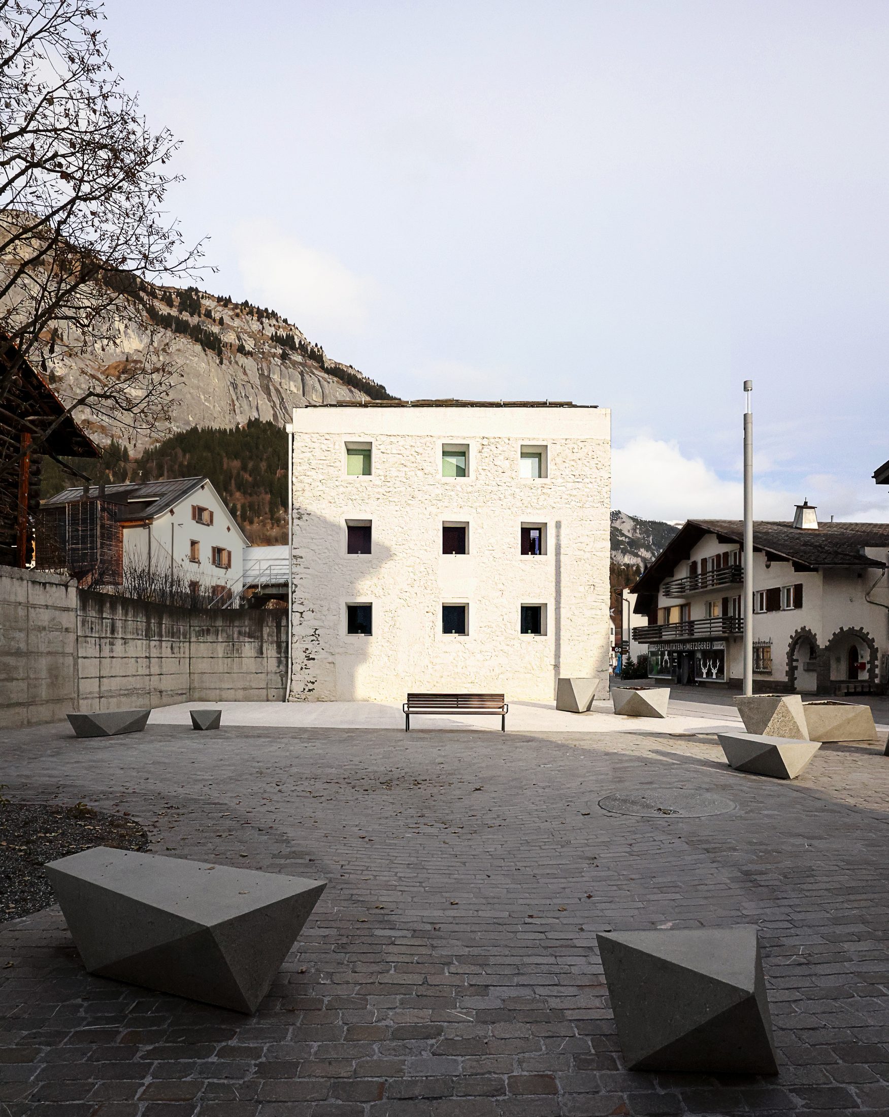 La Maison Jaune — Rudolf Olgiati, Flims, Suisse — photographie Koja Studio, vue 7