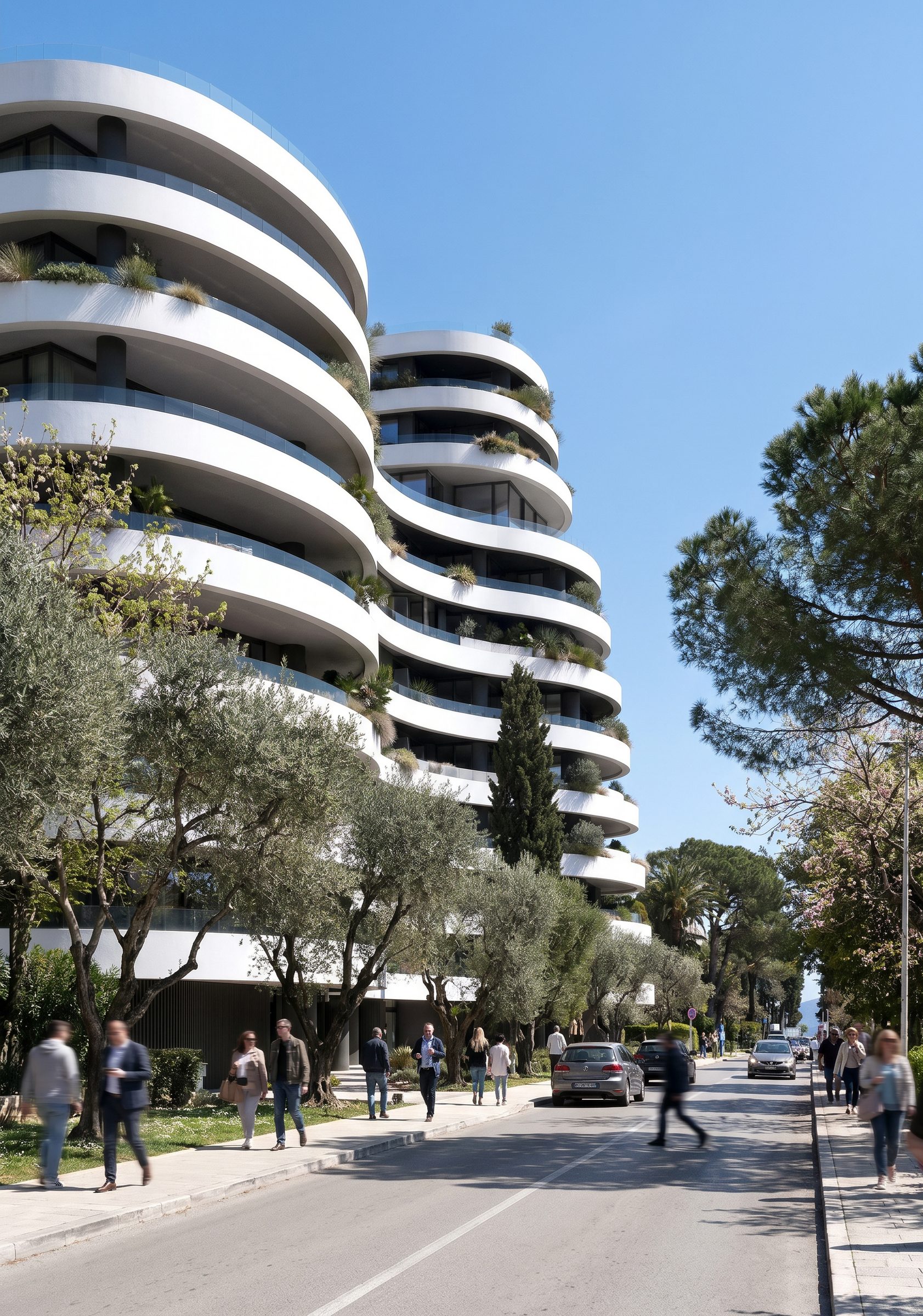 Ensemble de logements — Modena Gradnja · Budva, Monténégro · 2025 · Projet lauréat — vue 2