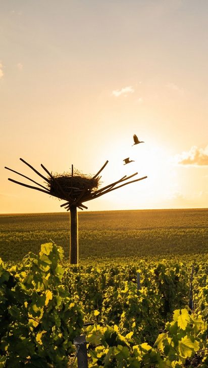 Installation artistique in situ — Nils-Udo, artiste Land Art · Reims · Projet lauréat — vue 3