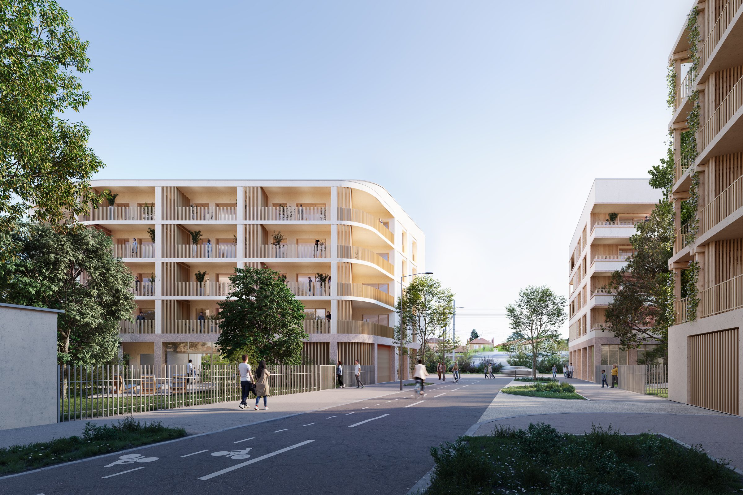 Ensemble de logements — Séméio Architecture · Villefranche-sur-Saône · 2025 — vue 2