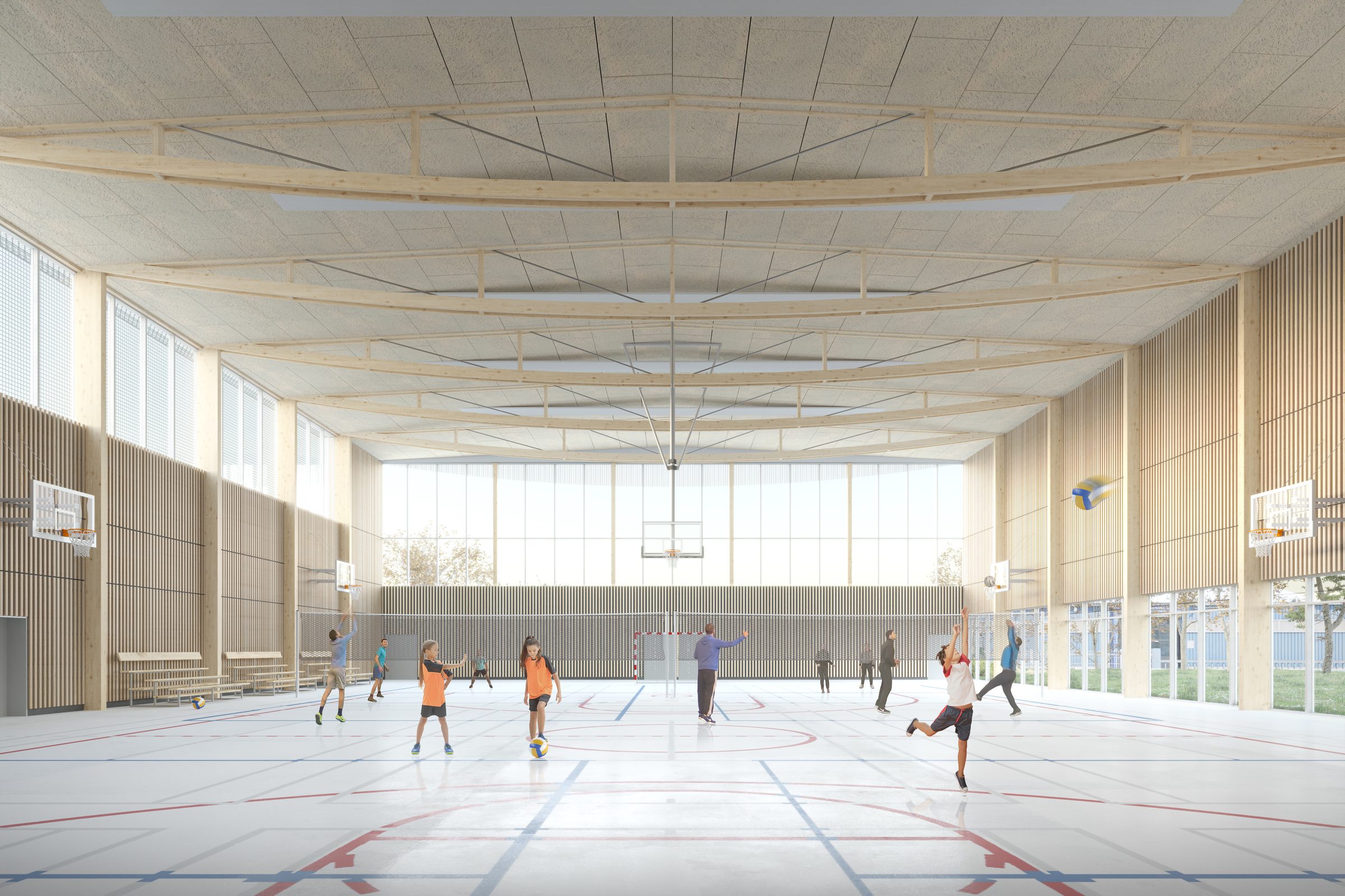 Équipement sportif — Tectoniques · Meyzieu · 2022 — vue 2