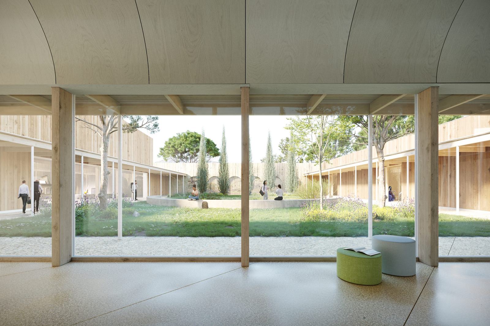 Pôle culture et jeunesse, Tectoniques, galerie ouverte sur le jardin