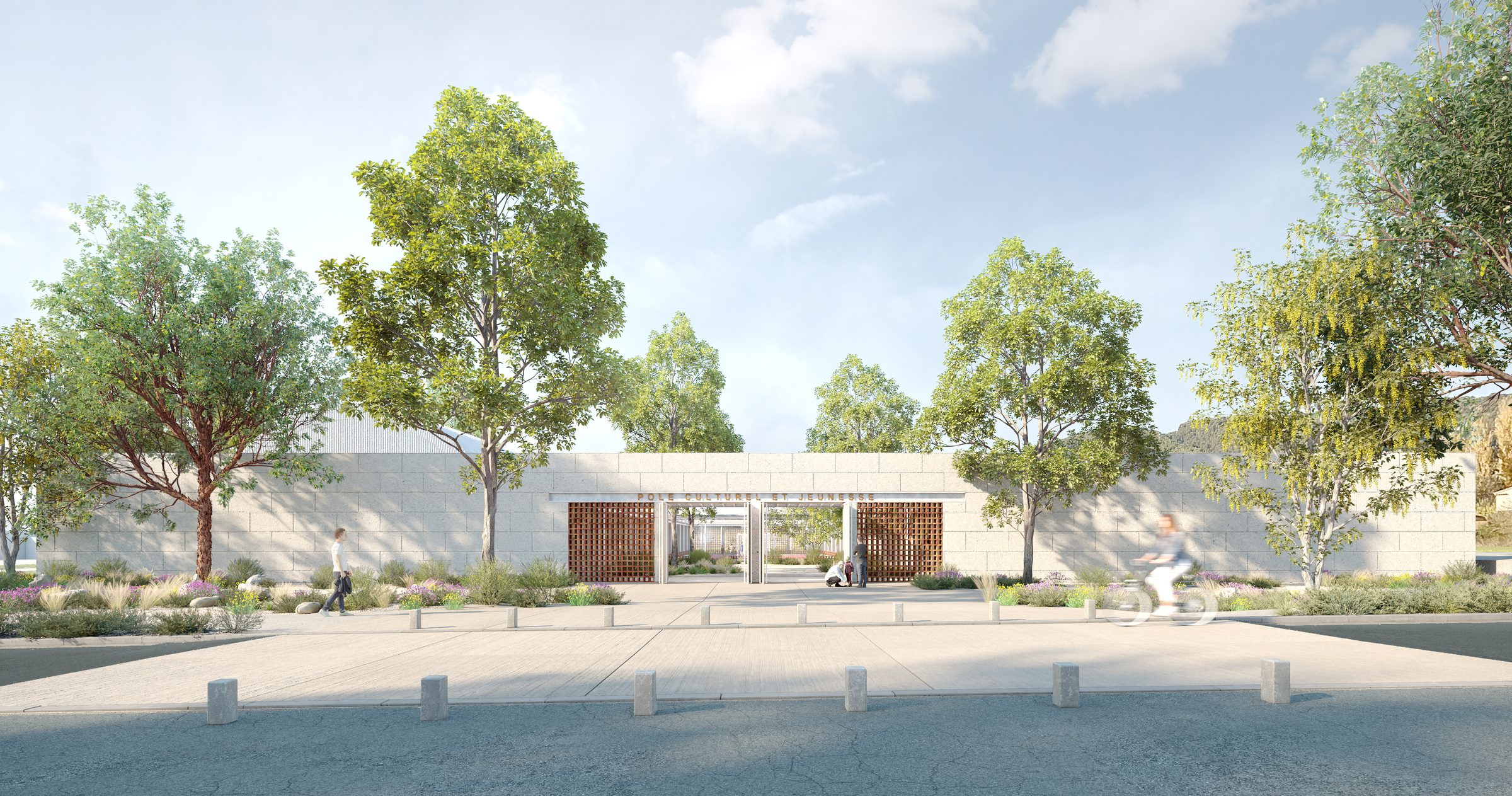 Pôle culture et jeunesse — Tectoniques · Vaison-la-Romaine · 2022 · Projet lauréat — vue 3