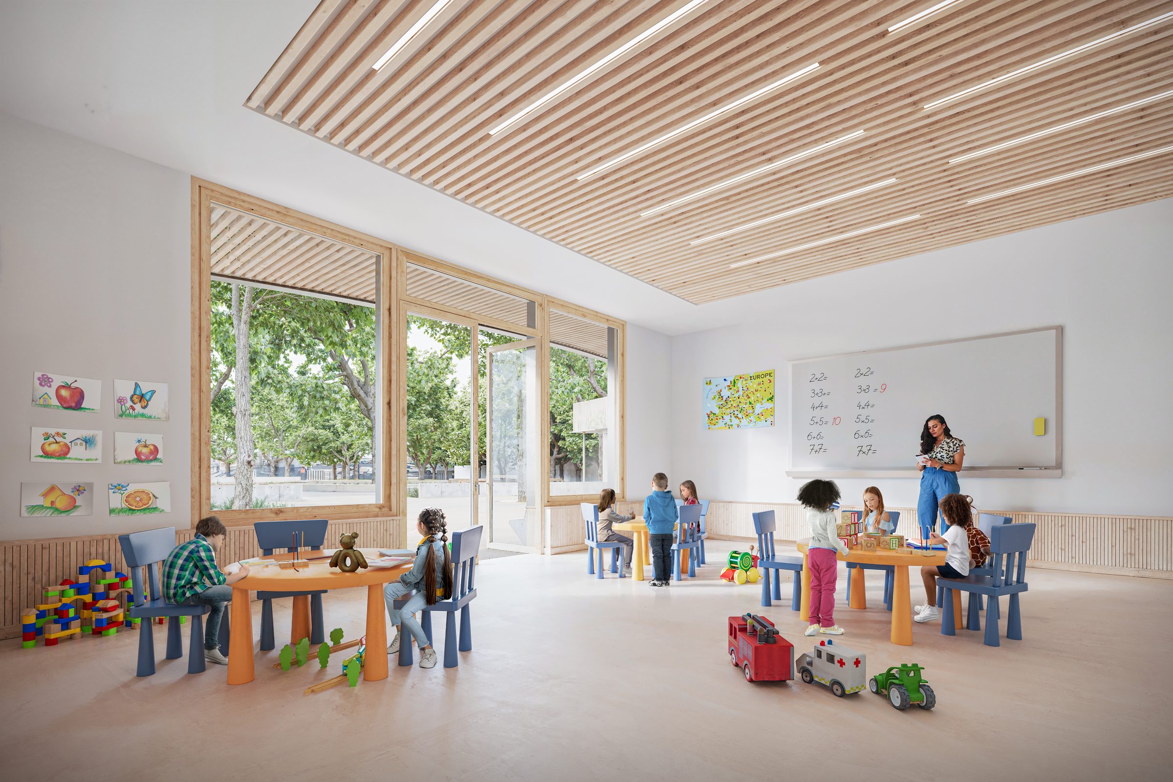Groupe scolaire — Tectoniques · Villeurbanne · 2024 — vue 2