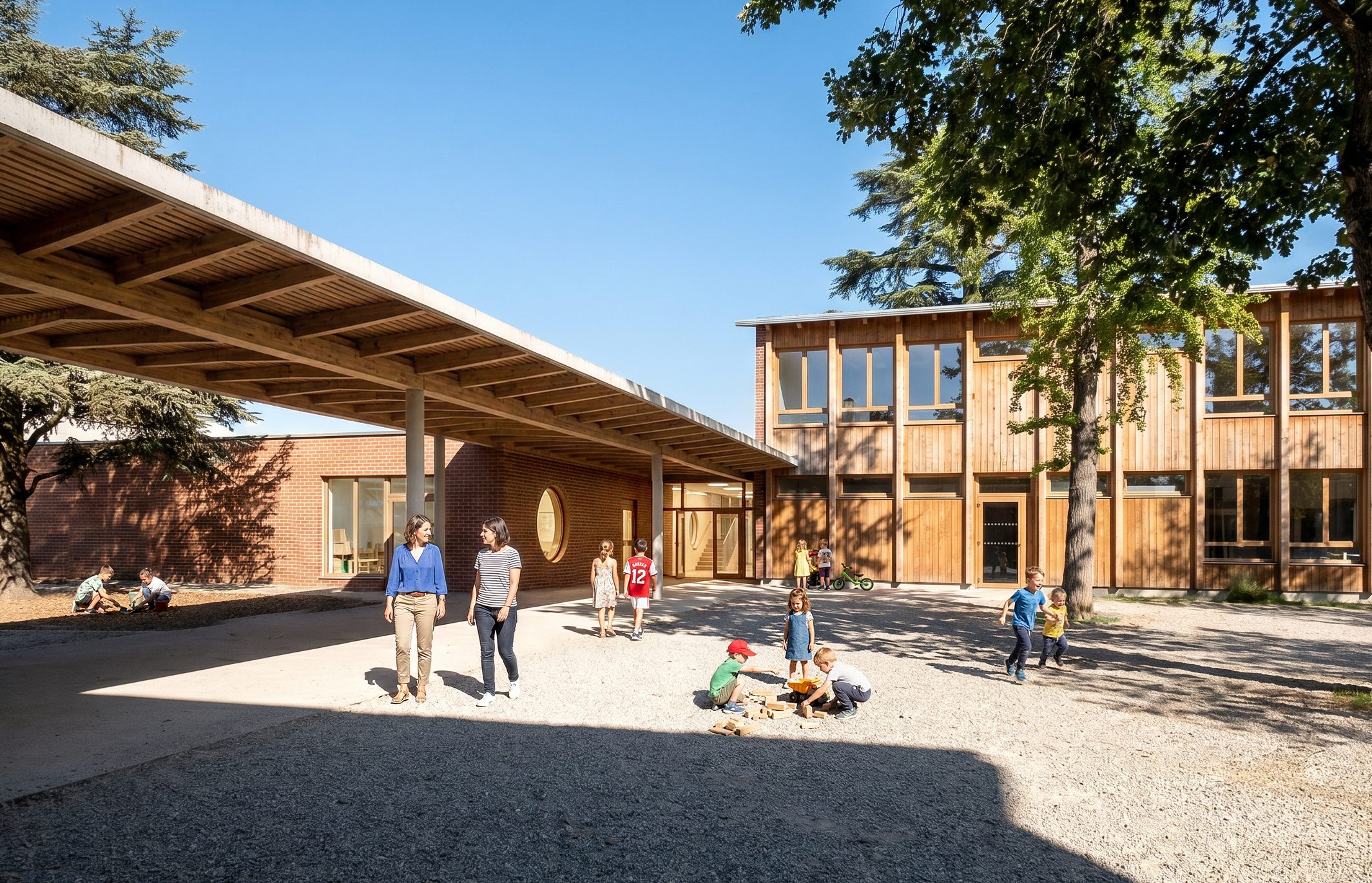 Groupe scolaire — Tectoniques · Villiers-le-Bel · 2025 — vue 2