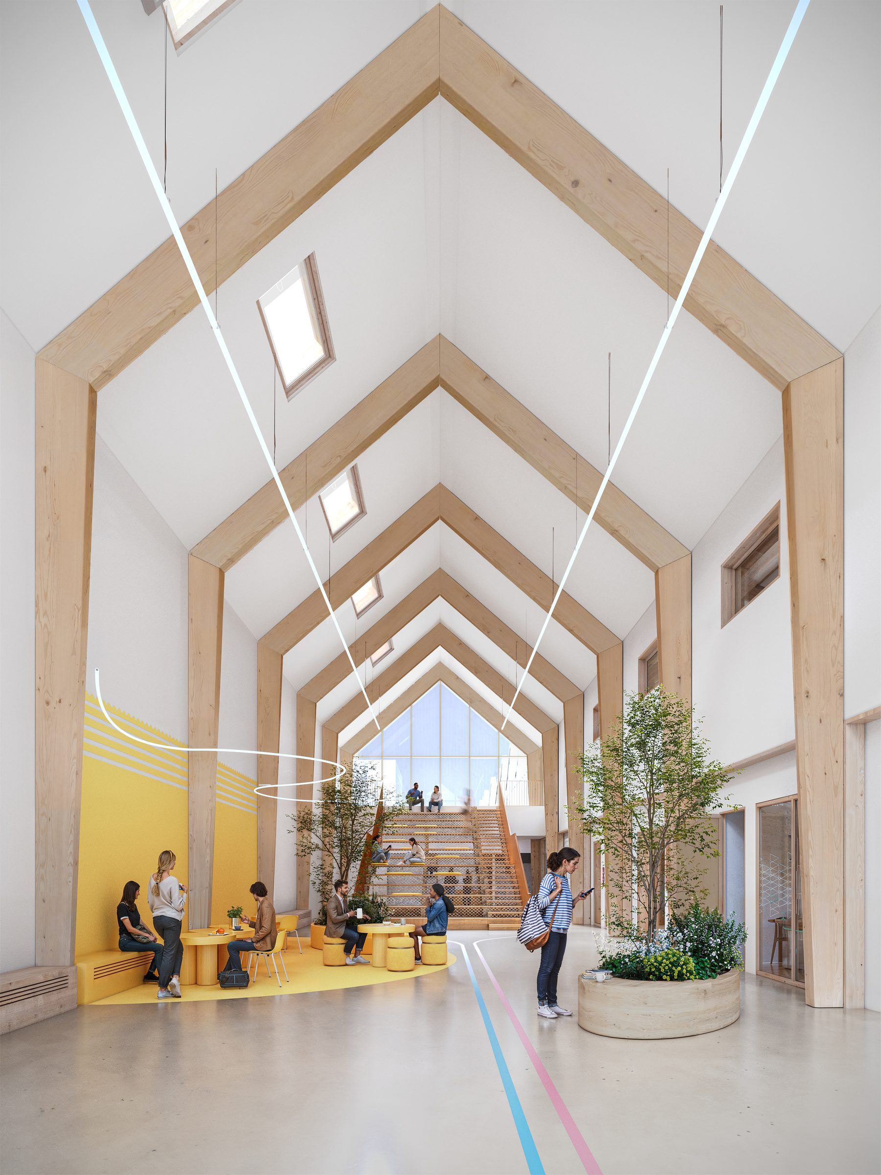 Reconversion de halles pour un campus — Tourret Architectes · Écully · 2025 · Projet lauréat — vue 3